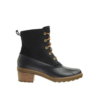 Sperry saltal tacón snake encaje-up negro sintético zapatos para mujer sts86778
