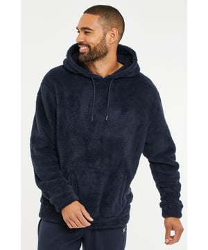Update your loungewear with this borg hoodie from Threadbare. It features hood with drawstring and a kangaroo pocket with branded logo. Ideal for keeping cosy this season.