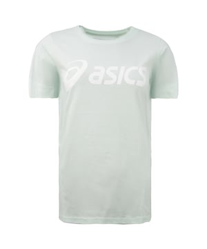 material: 100% cotton 
elastic, ribbed round neckline 
Short sleeve 
fitted cut