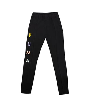 Puma Womens Fierce Cat Leggings Grafiklogo enge schwarze 579064 01