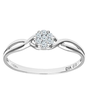 Oro amarillo y blanco de 9 quilates (375): 1,5 g; # Diamante: 0.1ct