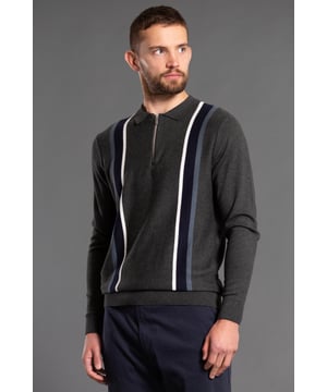 This 1/4 zip jumper from Kensington Eastside is a trendy essential for the season. Designed with contrast piping down the front, this jumper features a 1/4 zip finished off with a collared neck and ribbed elasticated waistband and cuffs. The zip is silver metal to ensure durability. Made from 100% cotton fabric to ensure quality and comfort. Machine washable to ensure easy care.