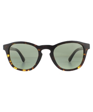 Las gafas de sol Giorgio Armani Ar8112 5026/2 Havana Green son un modelo redondo de acetato con la clásica forma en D y un bonito diseño de puente en forma de ojo de cerradura para un look retro.
