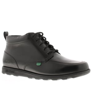 Kickers Mens Smart Boots Fragma Chuk Leather Lace Up Black. Leather Upper. Textile Lining. Rubber Sole. Footwear Boots.