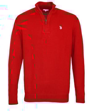 U.S. POLO ASSN. Fijn gebreide trui voor heren. Elegant en sportief tegelijk. Het merklogo is discreet maar duidelijk zichtbaar.