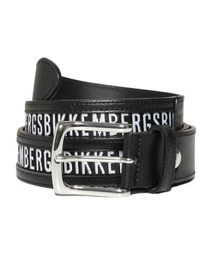 Bikkembergs mens belt in black calfskin
  Theme: Bikkembergs
  Style n: E35.119
  Description: Man belt 35 cm
  Colour: 999 Black
Material: 100% Leather di Calfskin