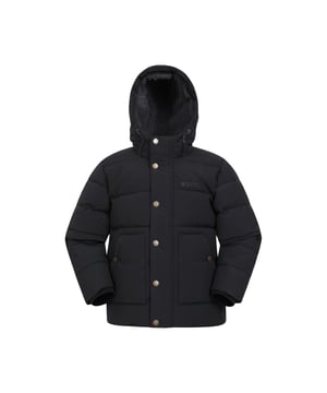 100% Polyester. Lining: Borg, Supersoft. Filling: Microfibre. Design: Logo, Quilted. Trim: Elastane, Polyester. Fabric Technology: DWR Finish, Insulating, PFC Free, Water Resistant. Chin Guard, Padded. Cuff: Elasticated, Ribbed. Neckline: Hooded, Standing Collar. Sleeve-Type: Long-Sleeved. Hood Features: Drawcord, Sew-On. Pockets: 2 Side Pockets, Buttoned. Fastening: Front Zip, Popper. Sustainability: Environmentally Friendly. 5-6 Years: 24 in. 7-8 Years: 26 in. 9-10 Years: 28.5 in. 11-12 Years: 30.5 in. 13 Years: 33 in.