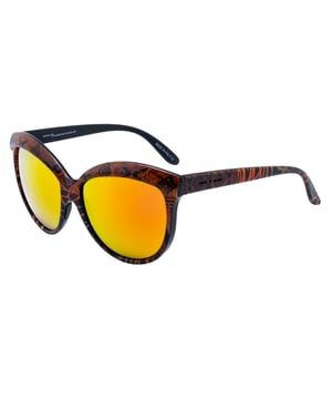 Gafas de sol de mujer de color naranja y negro - Italia Independent 0092INX044000• material: acetato• color: naranja y negro• tamaño: 58/20/140 mm (longitud de la lente / ancho del puente / longitud de la varilla)  