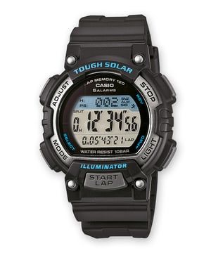 This Casio Casio Collection Digital Watch for Child is the perfect timepiece to wear or to gift. It's Black 36 mm Round case combined with the comfortable Black Plastic watch band will ensure you enjoy this stunning timepiece without any compromise. Operated by a high quality Quartz movement and water resistant to 10 bars, your watch will keep ticking. This is a perfect sporty and business causal watch for you, it's a great gift for family or friends -The watch has a calendar function: Day-Date-Month, Solar, World Time, Stopwatch, Countdown, Alarm High quality 19 cm length and 15 mm width Black Plastic strap with a Buckle Case diameter: 36 mm,case thickness: 12 mm, case colour: Black and dial colour: LCD