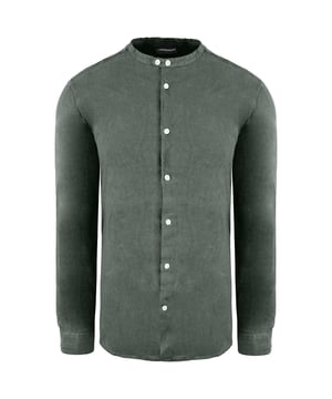 Emporio Armani Regular Fit Dunkelgrünes Hemd 3Z1C95 1N5FZ 0700