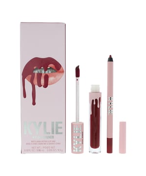 Kylie By Kylie Jenner Matte Lip Kit contains a lip liner and a matte liquid lipstick. The lip liner is ultra creamy, waterproof and lasts up to 24 hours.  For best results line and fill in using the liner and then use one coat of the matte liquid lipstick. The lipstick has a non sticky finish and is long lasting up to 8 hours of wear.