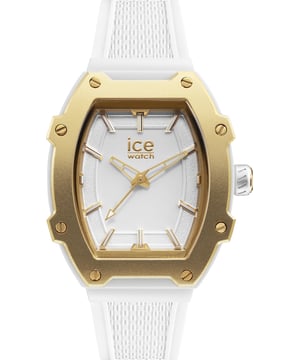 This Ice Watch Ice Boliday - White Gold Analogue Watch for Women is the perfect timepiece to wear or to gift. It's White  Tonneau case combined with the comfortable White Silicone watch band will ensure you enjoy this stunning timepiece without any compromise. Operated by a high quality Quartz movement and water resistant to 5 bars, your watch will keep ticking. Express your elegance while staying fun and trendy with ICE boliday - white gold plastic. Its white hue, with gold and transparent accents, adds a discreet touch of sophistication to all your everyday outfits. This Analogue watch has a  function: Luminous Hands and Luminous Numbers High quality 19 cm length and 19 mm width White Silicone strap with a Buckle Case measurement: 36 X 47 mm,case thickness: 12 mm, case colour: White and dial colour: White