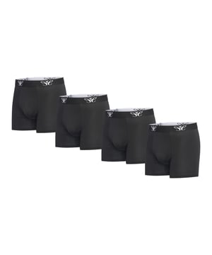 Boxers para hombre de la marca Cappuccino Italia. Confeccionados en algodón y elastano de alta calidad, los bóxers de Cappuccino Italia tienen un corte regular. El suave algodón garantiza una gran comodidad.  Marca: Cappuccino ItaliaNombre del modelo: 4-Pack BoxersCategoría: calzoncillos bóxer para hombreMateriales: algodón y elastanoColor: negro