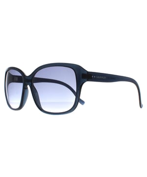 Calvin Klein Butterfly Womens Crystal Navy Navy Gradient CK20518S  Sunglasses are a classic butterfly style crafted from lightweight acetate. The slender temples feature the Calvin Klein logo for authenticity.