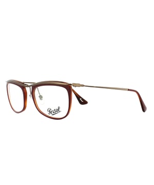 Persol Glasses Frames PO3083V 1006 Bordeaux Red 53mm Womens are made in Italy of metal & plastic, have a square shape, and are designed for women