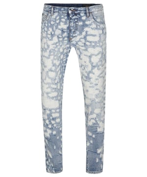 100% katoen; Dolce & Gabbana-jeans;  Model: GYJDAD G8DF7 S9001;  Hoogwaardige afwerking;  100% katoen;  losjes;  Sluiting: knoop, ritssluiting;  Klassieke '5-pocket'-stijl;  "Vernietigde" uitstraling;  Dolce & Gabbana-logodetails