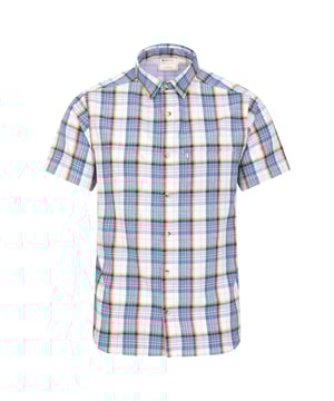 Gewebetechnik: Atmungsaktiv, Leicht. Außenmaterial (%): 100% Baumwolle. Design: Kariert. Button-Down-Kragen. Taschenart: 1 Brusttasche, Reißverschluss. Futterstoff: Netzmaterial. Kurzärmlig. Schaftrand zum Umklappen. XXS: 84 cm. XS: 88,9 cm. S: 93,98 cm. M: 102 cm. L: 109 cm. XL: 116,84 cm. XXL: 124,46 cm. 3XL: 134,5 cm. 4XL: 142 cm.