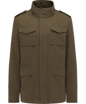 geen voering/geen voering, geen vulling  Het goede aan deze katoenen parka van Mo is dat hij in alle seizoenen kan worden gebruikt. Dankzij een uitneembare binnenjas met geruit teddybont wordt de anders zo lichte parka een verwarmende korte jas. De sportief-casual look wordt ondersteund door de opgestikte borstzakken en de grote klepzakken, terwijl een intern taillekoord zorgt voor een vormvaste look. De casual parka wordt gesloten met een ritssluiting met knoopsluiting. De hoge opstaande kraag en de schouderbanden met decoratieve logodrukknopen ronden het ontwerp af.  Parka