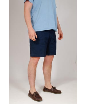 Enjoy timeless comfort and style with Nautica Men's Cotton Cargo Shorts, crafted from high-quality cotton for a breathable and durable wear. Designed with a tie waist and elasticated waistband, these shorts offer a customizable fit and ease of movement for all-day comfort. Choose between tan or navy to suit your personal style, and pair these versatile shorts with your favorite casual tops for a laid-back summer look. Fit: Regular, Sizing: As expected