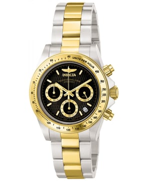 El Invicta 9224 tiene una caja de acero inoxidable de 39 millimetros con una esfera negro.
Esta modelo funciona con un movimiento de Cuarzo preciso.
Resistencia a la presión de aqua de 20 bares.
Este modelo es parte de la colección Invicta Speedway.

2 años de garantía Invicta.