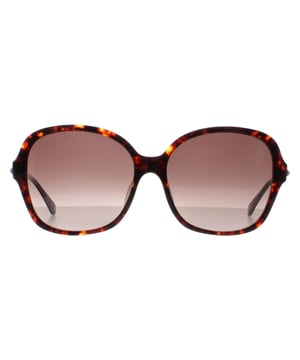 Kate Spade Buttefly Womens Havana  Brown Gradient Kaiya/F/S  Sunglasses feature an elegant butterfly frame crafted from high-quality acetate, ensuring both durability and comfort for all-day wear. The lenses provide excellent UV protection, safeguarding your eyes from harmful rays while offering clear, sharp vision. The temples are adorned with the iconic Kate Spade logo, adding a signature touch of luxury and sophistication.