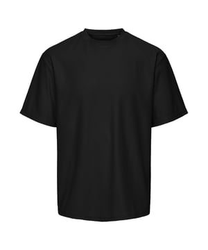 Dieses kurzärmelige T-Shirt mit Relaxed Fit bietet einen lässigen und bequemen Look. Der Rundhalsausschnitt und die gerippte Optik verleihen dem Shirt eine klassische, aber strukturierte Note. Der abgerundete Saum und die überschnittenen Schultern sorgen für eine entspannte Passform, die für maximale Bewegungsfreiheit und hohen Tragekomfort steht. Ideal für den Alltag oder zum Layern, bietet es durch die hochwertige Verarbeitung und den lockeren Schnitt stets ein angenehmes Tragegefühl.