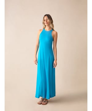 Co-founders' Notes

Elevate your casual chic with the Blue Jersey Racer Maxi Dress, featuring a modern racer neckline and a soft-touch viscose blend jersey for a luxurious feel. This unlined dress is designed for easy wearing with a keyhole and button detail at the back neck, perfect for a quick and stylish outfit. With its chuck-on style and full maxi-length hem, this dress seamlessly combines comfort and contemporary flair.
Maxi length

Keyhole and button fastening at back
Unlined style
True to size. Try your usual size
 


Fabric &amp; Care



Composition: Main: 95% Viscose 5% Elastane


Garment Care: Machine washable



Size &amp; Fit


True to size. Try your usual size

Length: 143cm (size 10)

Model is 170 cm/5'7" and is wearing a size 10
