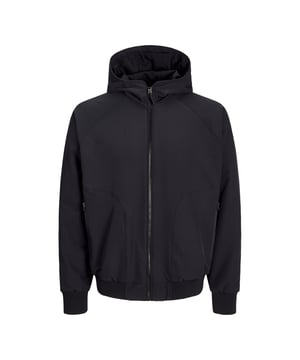 Chaqueta bomber Track Jack & Jones en color negro.