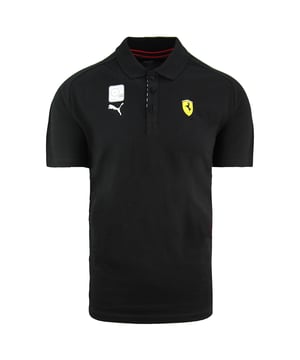 Puma Trockenzelle Scuderia Ferrari Polo -Hemd Kurzarm schwarzer Männer Top 762387 02
