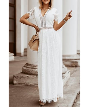 Stunning Blue Fill Your Heart Lace Maxi Dress
  Beautiful lace design
  Maxi length for a sophisticated look
  Fitted silhouette for a flattering fit
  Strategic seaming
  Eye-catching blue color
  Made with Quality materials
  Comfortable and durable
  Perfect for special occasions or formal events
  Embrace timeless elegance