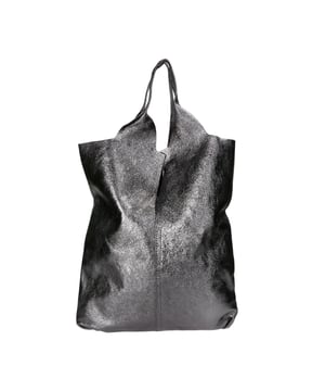 Sackbeutel aus weichem Leder mit Innentasche aus echtem laminiertem Leder. Italienisches handgefertigtes Produkt. Hergestellt in Italien
