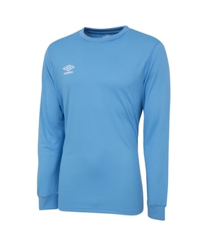 100% Polyester. Fabric: Micro Eyelet. Design: Stacked Logo. Neckline: Crew Neck, Ribbed. Sleeve-Type: Long-Sleeved. Cuff: Ribbed.