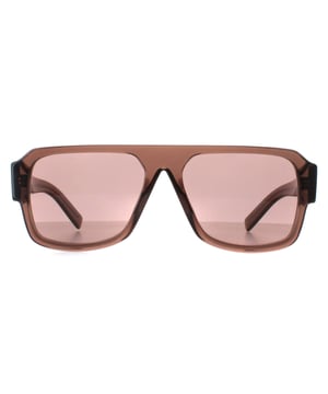 Las gafas de sol Prada PR22YS 17O60B marrÃ³n claro transparente son una mezcla perfecta de diseÃ±o contemporÃ¡neo y estilo atemporal. Con una esbelta montura de acetato con delicados detalles, personifican la gracia y el refinamiento. El emblemÃ¡tico logotipo de Prada adorna las patillas, sÃ­mbolo de la mÃ¡xima expresiÃ³n del lujo.