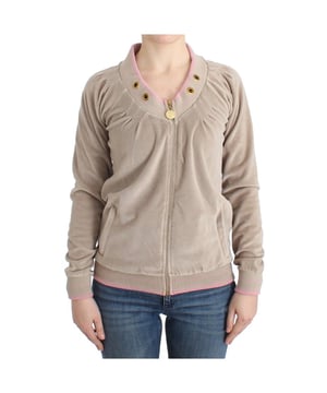 Brandneu mit Etiketten  
Material: 80% Baumwolle, 20% Polyester  
Farbe: Beige  
Reißverschluss vorne  
Logo-Details  
Goldfarbene Metallakzente  
Inklusive Originaletiketten und Einkaufstasche