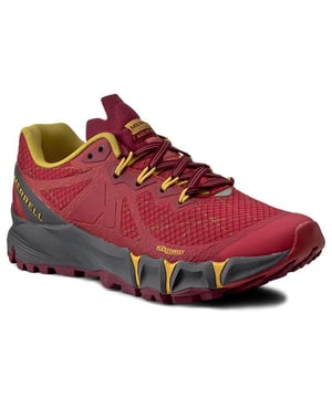 Merrell Agility Peak Flex Lace-Up Red sintética Shouts Womens Shoes J37700