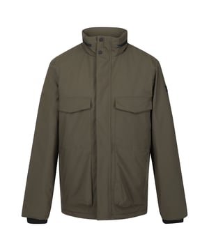 Material: 100% Polyester. Lining: Baffled, Taffeta. Fabric: Stretch. Design: Logo, Sleeve Patches. Fabric Technology: Breathable, DWR Finish, Insulating, Isotex 10000, Lightweight, Moisture Wicking, Quick Dry, Thermo-Guard, Waterproof, Windproof. Neckline: Hooded. Cuff: Inner Ribbed. Sleeve-Type: Long-Sleeved. Taped Seams. Hood Features: Adjustable, Concealed, Grown On Hood. Pockets: 2 Chest Pockets, Flap Closure, Concealed, Snap Fastening, 2 Front Pockets, Zip. Fastening: Full Zip, Stud. 10000g/m²/24hrs. Hem: Adjustable, Shockcord Hem. Sustainability: Made from Recycled Materials.