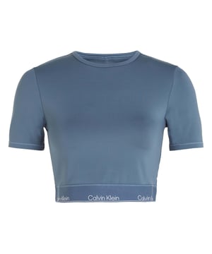 Designed with our most iconic elastic, this second-skin gym top is enhanced with turbo-dry technology and sleek, wicking fabric, to provide lasting dry comfort during any workout.- Double-knit technical stretch blend.- Wicking, quick-dry material.- Slim fit, cropped.- Crew neckline.- Short sleeves.- Forever stretch fabrication for freedom of movement.- Calvin Klein iconic elastic hem. Material: 88% Polyester, 12% Elastane. Ref: 00GWS4K1945BX.