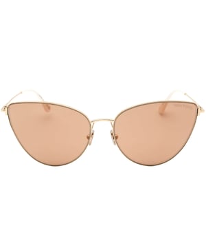 The sunglasses provide 100% protection against UVA and UVB sunlight and meet British Standard EN 1836:2005. Perfect for summer weather, these sunglasses are both stylish and practical.. Tom Ford gold FT1005 32G Sunglasses, Lens Width = 62mm, Nose Bridge Width = 17mm, Arm Length = 140mm, Made In Italy Sunglasses, Sunglasses Case, Cleaning Cloth and Care Instructions all Included, 100% Protection Against UVA and UVB Sunlight and Conform to British Standard EN 1836:2005 Style Code: FT1005 ANAIS-02 32G Gold Sunglasses