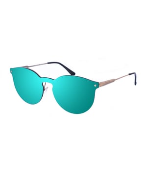 Gafas de sol Kypers con montura de metal.
Color Plateado
Forma ovalada.
Lentes de color Verde
Patillas de metal y acabado en acetato, con el nombre de la marca grabado en aplicación metálico.
100% Protección UV. 
Cristales antirreflejo.
Incluye una funda de tela de protección.

Medidas  Alto lente: 50 mm
Ancho lente: 136 mm.
Puente: 14 mm.
Patillas: 135 mm.

Limpieza y manutención:
-Limpiar las gafas con agua y jabón (neutro).
- No utilice paños sucios o abrasivos, que puedan alterar las características de los filtros.
- Utilice solo accesorios y repuestos originales.