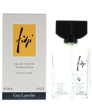 Fidji Eau de Toilette by Guy Laroche is a floral fragrance for women. Top notes: hyacinth, galbanum, iris, bergamot, lemon and tuberose. Middle notes: aldehydes, jasmine, ylang-ylang, cloves, orris, violet, spicy notes and rose. Base notes: oakmoss, vetiver, sandalwood, resins, musk, amber and patchouli. Fidji Eau de Toilette was launched in 1966.