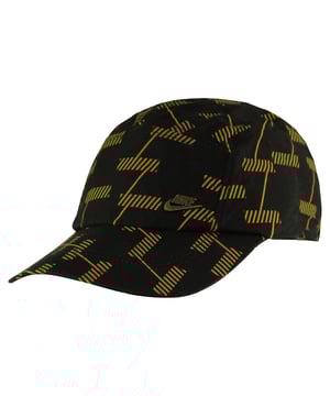 Nike Fusion Graphic Logo Black Yellow Adjustable Mens Cap 253453 010