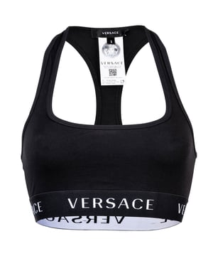 Hochwertiges Bustier der Marke VERSACE mit Medusenkopf und ikonischen Grace Print. Hochwertige Baumwoll-Qualität sorgt für besten Tragekomfort. Ein Echtheissiegel ist vorhanden.