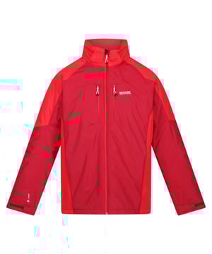 Fabric: Hydrafort. Design: Colour Block, Logo. Fabric Technology: DWR Finish, Thermo-Guard, Waterproof, Windproof. Insulated, Taped Seams. Cuff: Adjustable. Sleeve-Type: Long-Sleeved. Neckline: Standing Collar. Hood Features: Adjustable, Concealed. Pockets: 2 Lower Pockets, 2 Chest Pockets, 1 Security Pocket, Zip. Fastening: Full Zip. Hem: Adjustable, Shockcord Hem.
