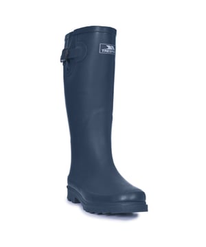 Dames waterdichte gummlaarzen. Verstelbare gesp. Gripzool. Hoge schacht. Buitenkant: 100% rubber, Binnenkant: 100% synthetisch, Zool: 100% gumrubber, Sluiting: Instap.