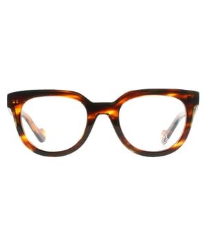 Moncler Round Unisex Shiny Light Brown ML5005  ML5005 are an elegant round style crafted from lightweight acetate. The Moncler logo is presented on the temples for authenticity.