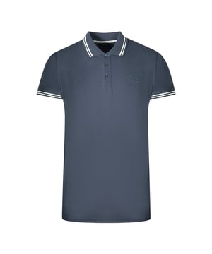 Cavalli Class Polo-Shirt mit Doppelkante Kragen in Marineblau. Dieses Cavalli Class Polo-Shirt wurde entwickelt, um außergewöhnlichen Komfort zu bieten, mit einem Stretch-Fit von 75 % Baumwolle, 23 % Polyester und 2 % Elasthan. Das moderne Doppelkanten-Design am Kragen und den kurzen Ärmeln sorgt für einen stilvollen Look, während die navyblaue Farbe und der reguläre Schnitt seinen klassischen Charme unterstreichen. Das hochqualitative Polo-Shirt passt perfekt und fällt größengerecht aus – es wird sicher zu einem unverzichtbaren Bestandteil Ihrer Garderobe. Doppelkanten-Design am Kragen, kurze Ärmel, Cavalli Class navyblaues Shirt. Stretch-Fit 75 % Baumwolle, 23 % Polyester, 2 % Elasthan. Regulärer Fit, fällt größengerecht aus. QXT64S KB002 04926