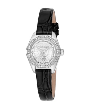 RC5L054L0015 Roberto Cavalli 4894626219146 Reloj de mujer de cuarzo en acero inoxidable plateado con cuero 5 ATM 26 mm