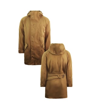 Lacoste swill parka con capucha marrón chaqueta masculina bh3946 je8