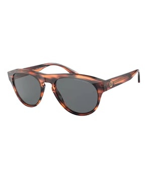 Giorgio Armani Vrouwen Zonnebril 0AR8145F5876B - Materiaal: Acetaat - Kleur frame: Bruin - Afmetingen: 58/21/145 mm (Diameter lens / Brug formaat / Lengte veren)