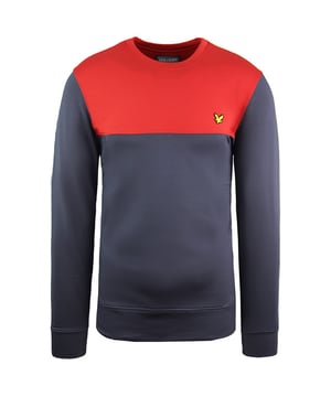 Lyle and scott colour block sweatshirt top
